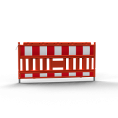 Schake EURO2 | panel fence | type NOX ORANGE | without lamp adapter | film RA1/A | Barrier body color: red
